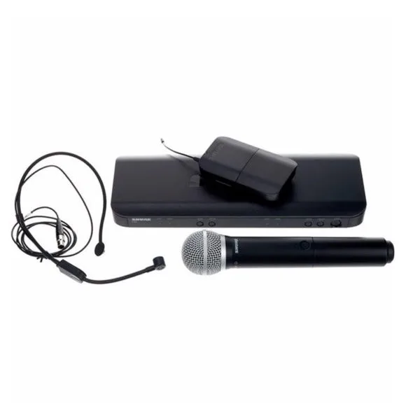 Trådløs mikrofon - Headset/Håndholdt - Shure BLX1288E - Dobbelt