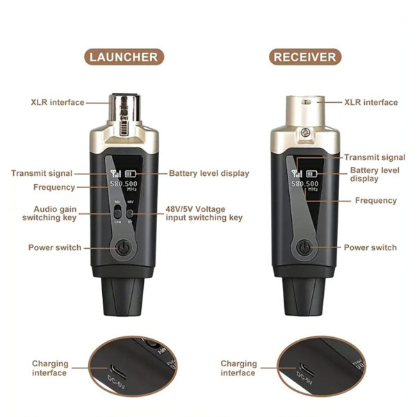 2 x Trådløs sender/mottager XLR - Bilde 3