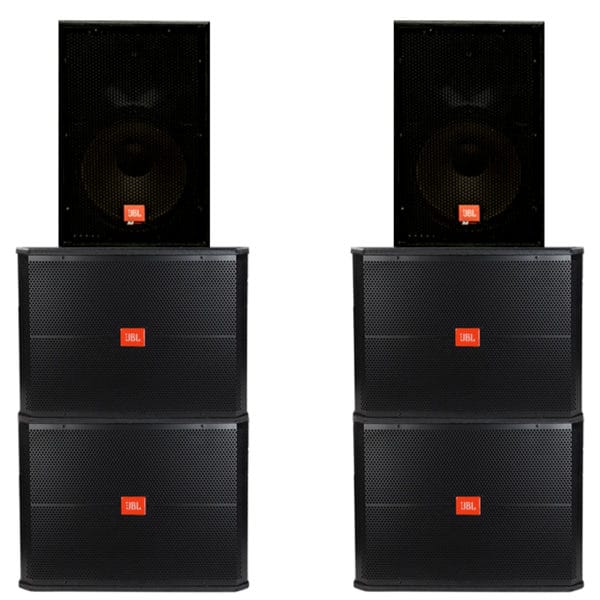 JBL SRX PAKKE -  4 x 18" sub + 2x 15" MPro topper