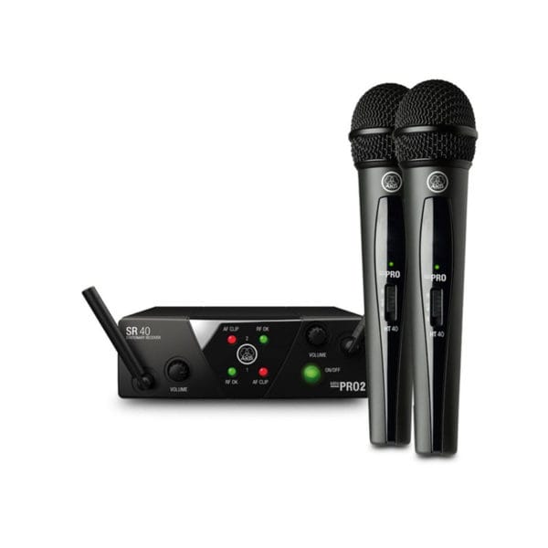 Trådløse mikrofoner - 2 x Håndholdt - AKG SR40 - PRO2