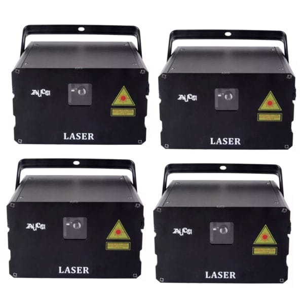 AUCD 3W RGB Laserpakke - 4 x animasjonslasere