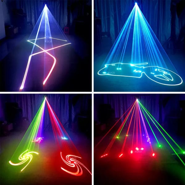 AUCD 3W RGB Laserpakke - 4 x animasjonslasere - Bilde 5
